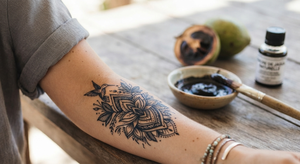 L’encre de Jagua pour un tatouage éphémère au naturel